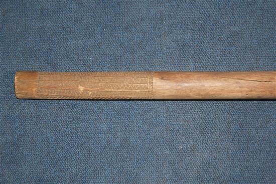 A large Fijian Vunikau root club, 43in.